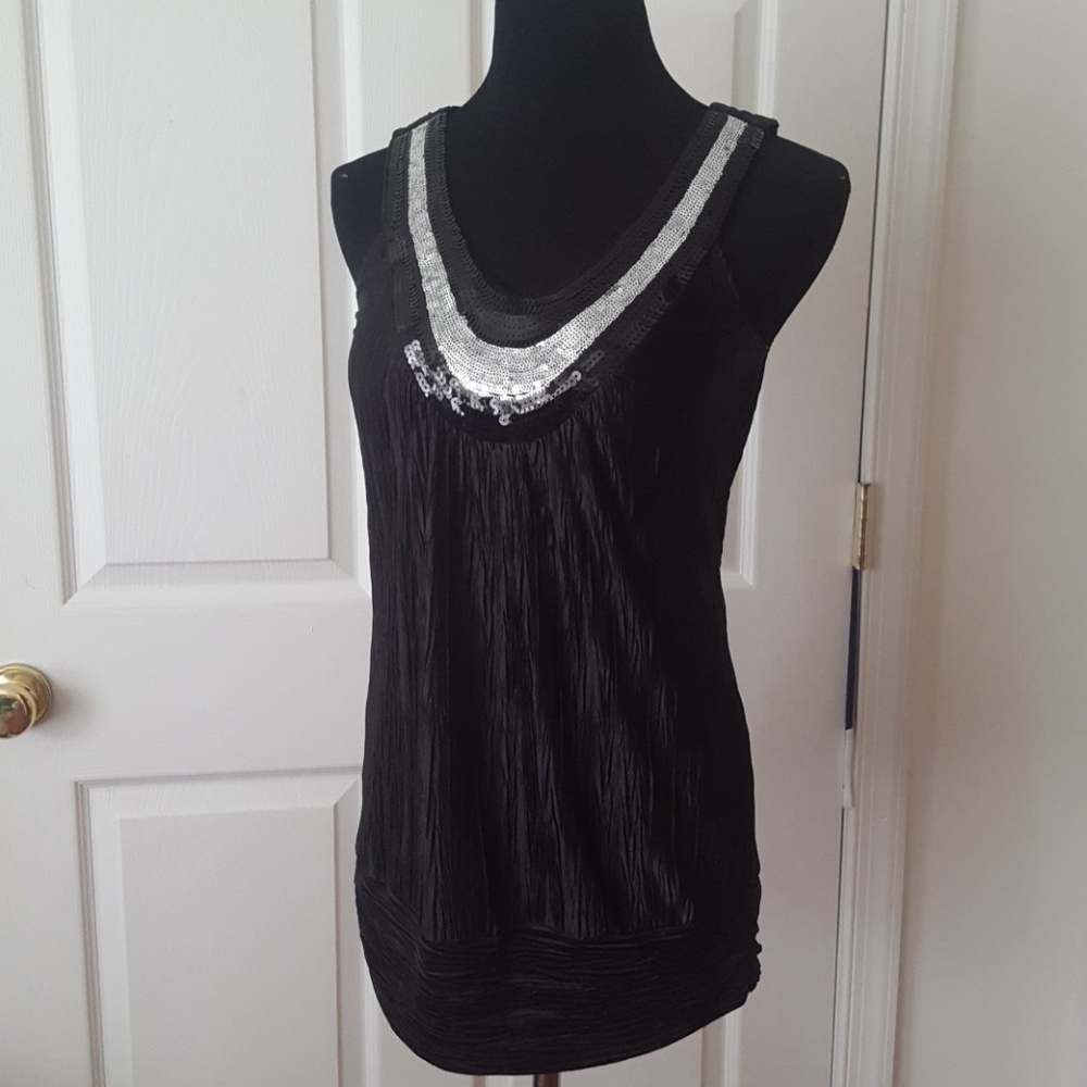 Sparkley Scoop Neck Top